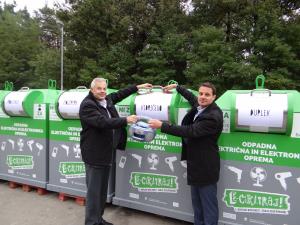 Dogodek Kidričevo_Direktor ZEOS Emil Šehić in direktor Čisto mesto Ptuj Janez Letnik